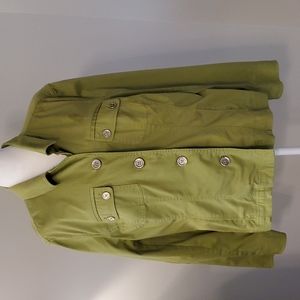 Jones New York Sport Green Button Down Single Breasted Jacket Size XXL